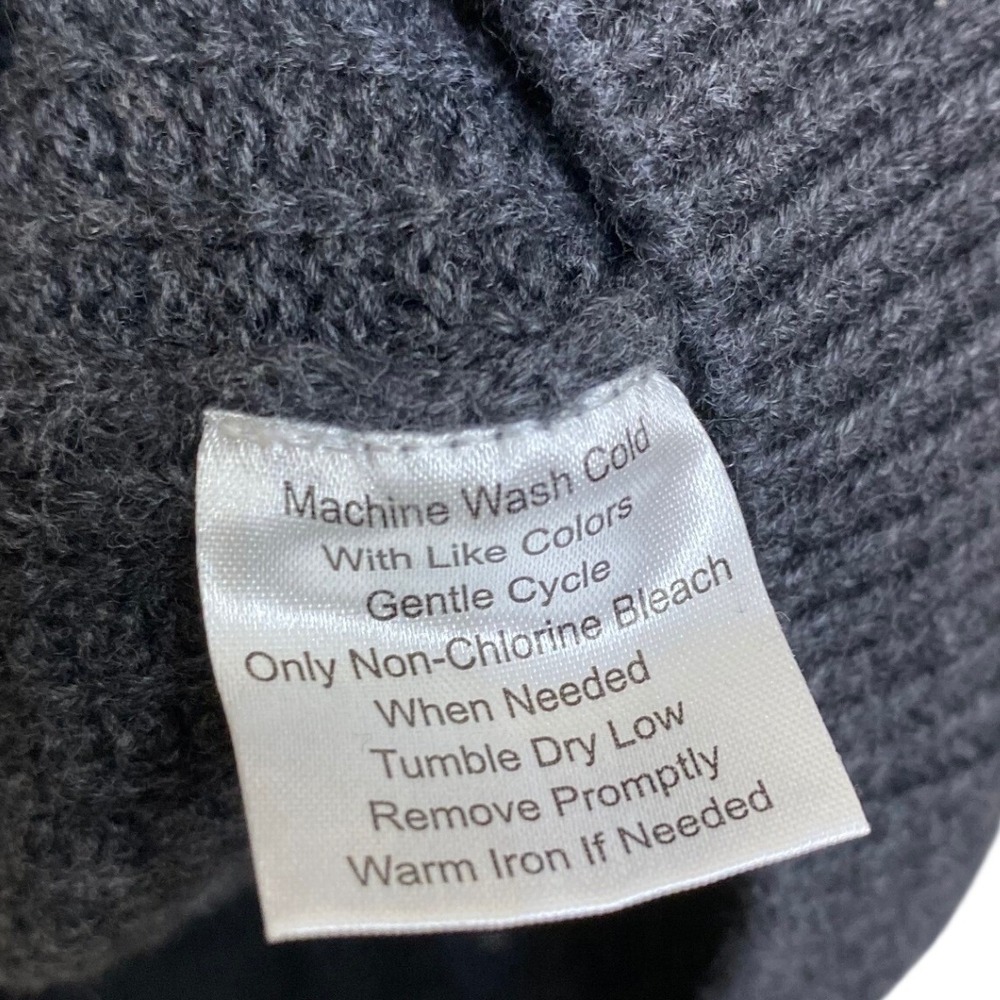 Jos. A. Bank 1905 Mens Gray Waffle Knit Shawl Collar Cotton Sweater Large - Picture 4 of 6